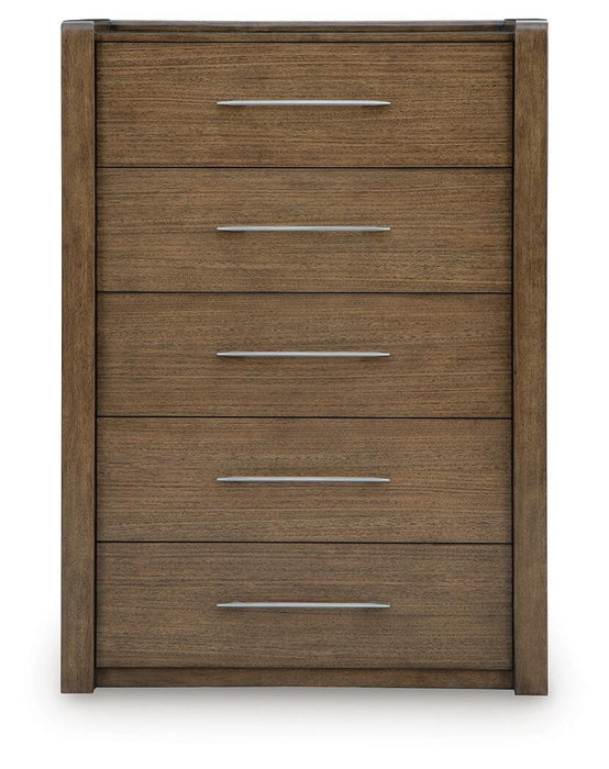 Marxmore - Five Drawer Chest - Brown - Tallahassee Discount Furniture (FL)