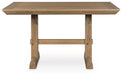 Ridgester - Rectangular Dining Room Counter Table - Light Brown - Tallahassee Discount Furniture (FL)
