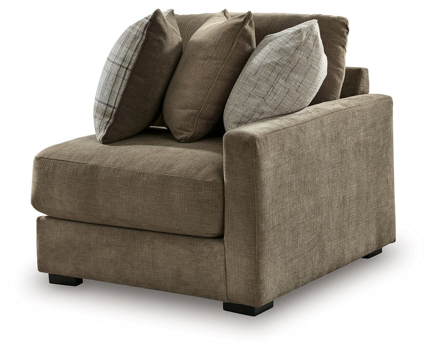 Camellia-Court - RAF Corner Chair - Coffee - Tallahassee Discount Furniture (FL)