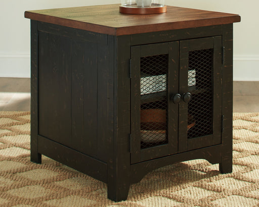 Valebeck - Rectangular End Table - Black / Brown - Tallahassee Discount Furniture (FL)
