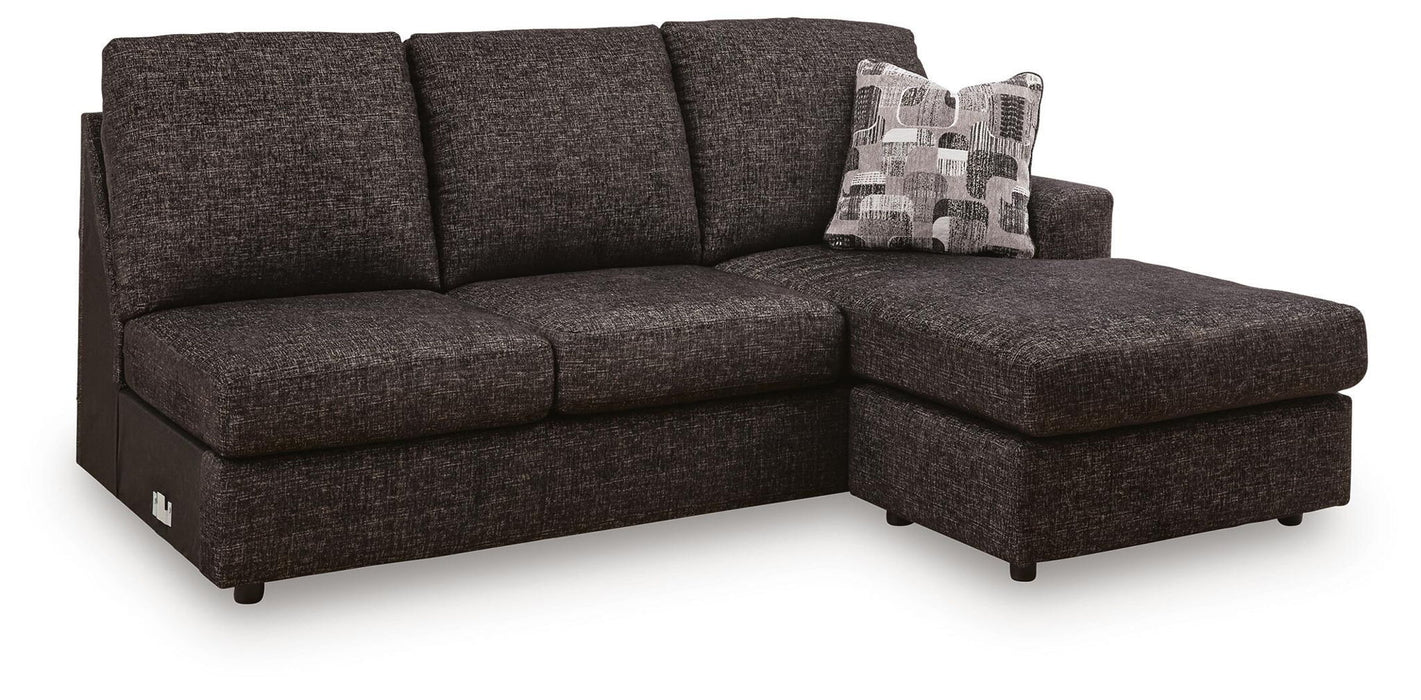 Lentiz - RAF Sofa Chaise - Onyx - Tallahassee Discount Furniture (FL)