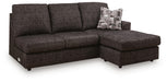Lentiz - RAF Sofa Chaise - Onyx - Tallahassee Discount Furniture (FL)