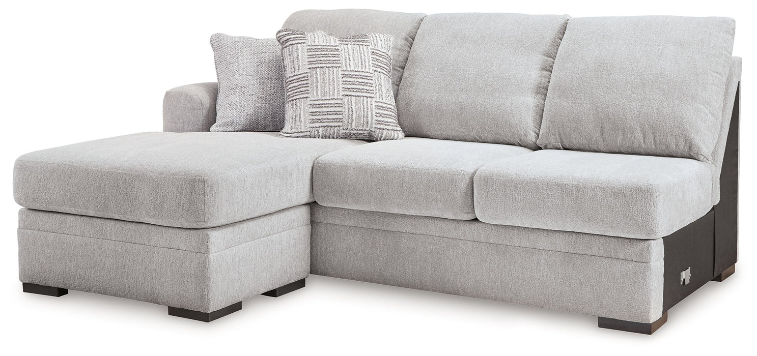 Gabyleigh - Nickel - Laf Sofa Chaise - Tallahassee Discount Furniture (FL)