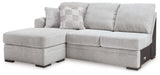 Gabyleigh - Nickel - Laf Sofa Chaise - Tallahassee Discount Furniture (FL)