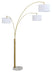 Valo - Metal Arc Lamp - Gold Finish - Tallahassee Discount Furniture (FL)