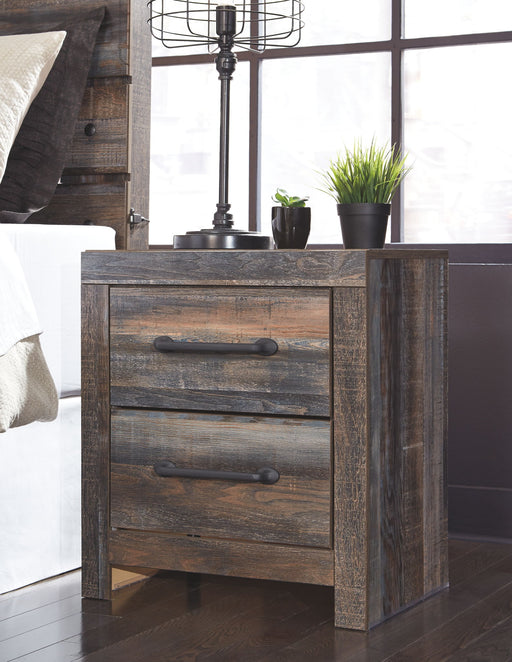 Drystan - Brown / Beige - Two Drawer Night Stand - Tallahassee Discount Furniture (FL)