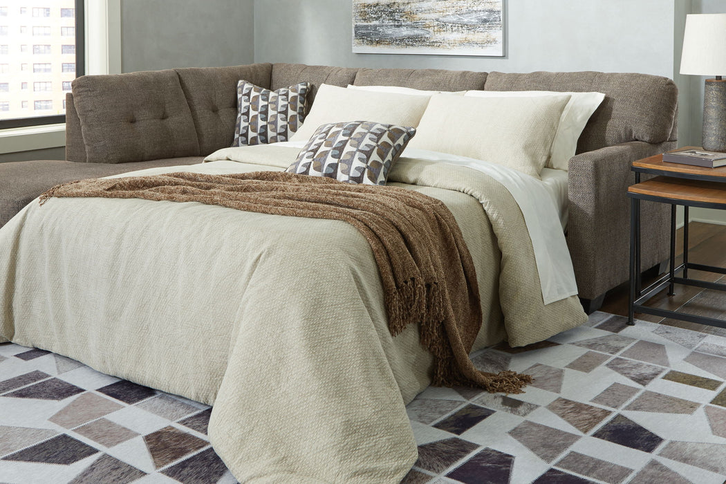 Mahoney - Chocolate - Raf Full Sofa Sleeper - Tallahassee Discount Furniture (FL)