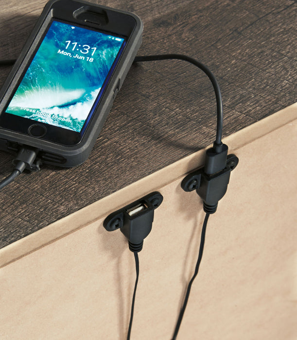 Wynnlow - Two Drawer Night Stand - Gray - Tallahassee Discount Furniture (FL)