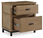 Tomtyn - Light Brown - Two Drawer Night Stand - Tallahassee Discount Furniture (FL)