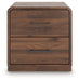 Fortlorn - Walnut Brown - Two Drawer Night Stand - Tallahassee Discount Furniture (FL)