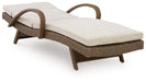 Laguna Heights - Chaise Lounge With Cushion - Beige - Tallahassee Discount Furniture (FL)