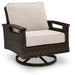 Monterey Point - Swivel Lounge Chair (Set of 2) - Dark Brown - Tallahassee Discount Furniture (FL)