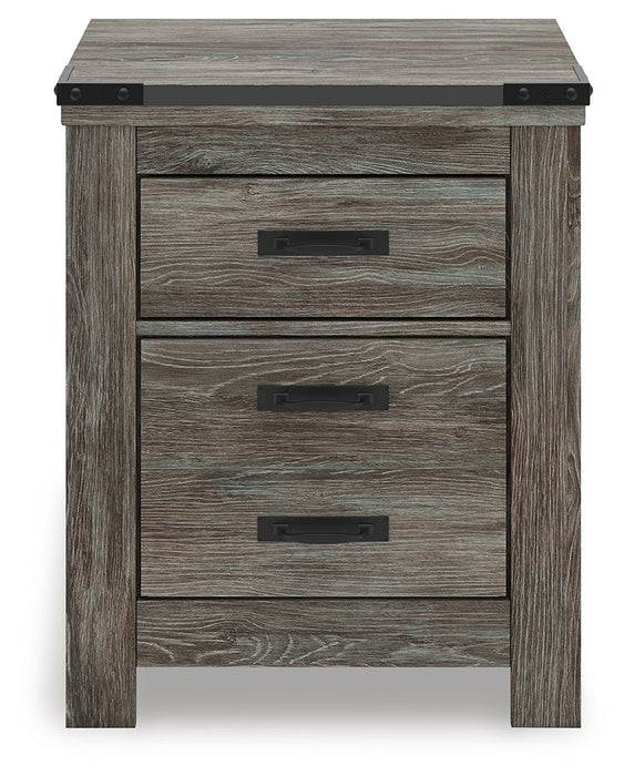 Frandern - Gray - Two Drawer Night Stand - Tallahassee Discount Furniture (FL)