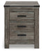 Frandern - Gray - Two Drawer Night Stand - Tallahassee Discount Furniture (FL)