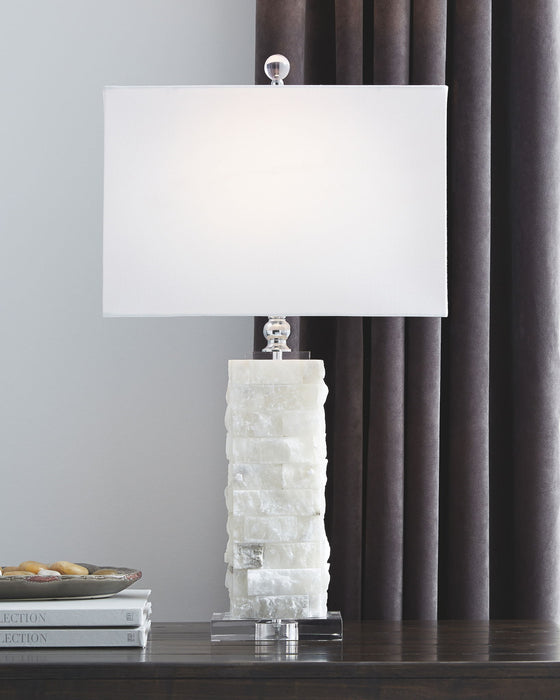 Malise - White - Alabaster Table Lamp - Tallahassee Discount Furniture (FL)