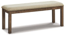 Moriville - Upholstered Bench - Beige - Tallahassee Discount Furniture (FL)