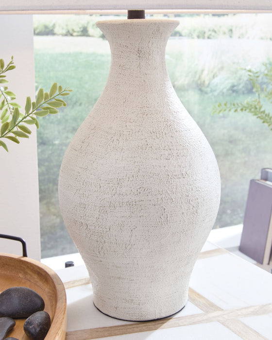 Ashbend - Ceramic Table Lamp - Antique White - Tallahassee Discount Furniture (FL)