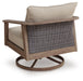 Harmony Headlands - Swivel Lounge With Cushion - Natural / Gray - Tallahassee Discount Furniture (FL)