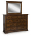 Taffenbrook - Medium Brown - Dresser And Mirror - Tallahassee Discount Furniture (FL)