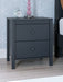 Simmenfort - Navy Blue - Two Drawer Night Stand - Tallahassee Discount Furniture (FL)