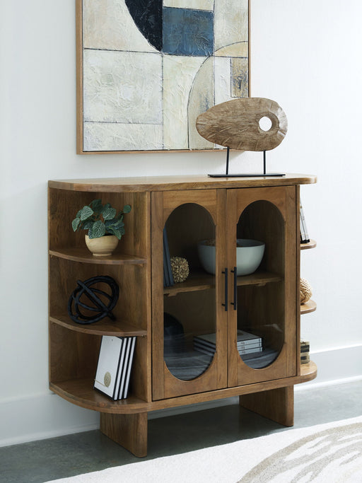 Niall - Light Brown - Accent Cabinet - Tallahassee Discount Furniture (FL)