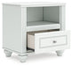 Kozlani - One Drawer Night Stand - White - Tallahassee Discount Furniture (FL)