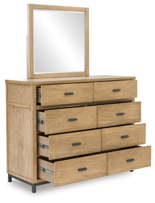 Tomtyn - Light Brown - Dresser And Mirror - Tallahassee Discount Furniture (FL)