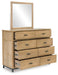 Tomtyn - Light Brown - Dresser And Mirror - Tallahassee Discount Furniture (FL)
