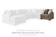 Camellia-Court - RAF Corner Chair - Coffee - Tallahassee Discount Furniture (FL)