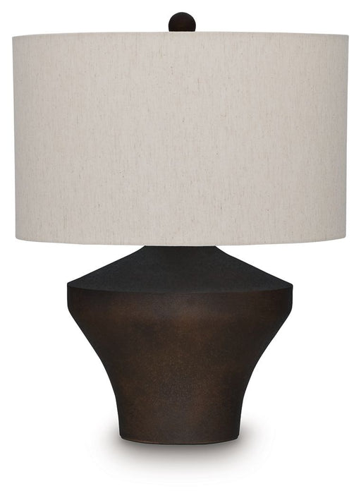 Dolanham - Metal Table Lamp - Distressed Brown - Tallahassee Discount Furniture (FL)