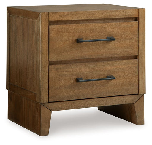 Sherbana - Light Brown - Two Drawer Night Stand - Tallahassee Discount Furniture (FL)