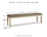 Bolanburg - Extra Large UPH DRM Bench - Brown / Beige - Tallahassee Discount Furniture (FL)
