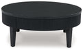 Marstream - Black - Round Cocktail Table - Tallahassee Discount Furniture (FL)