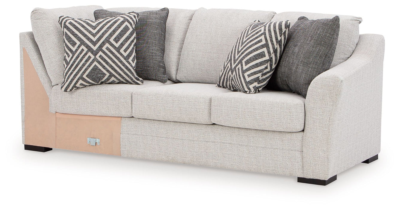 Koralynn - Stone - Raf Sofa with Corner Wedge - Tallahassee Discount Furniture (FL)