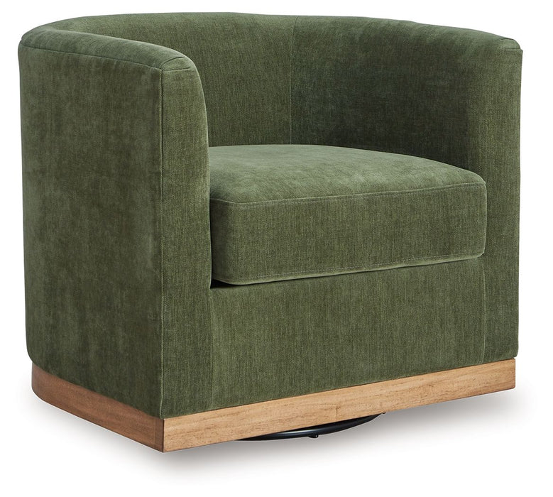 Jersonlow - Forest Green - Swivel Chair - Tallahassee Discount Furniture (FL)