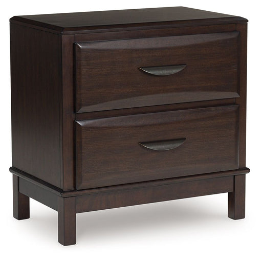 Vanmore - Dark Brown - Two Drawer Night Stand - Tallahassee Discount Furniture (FL)