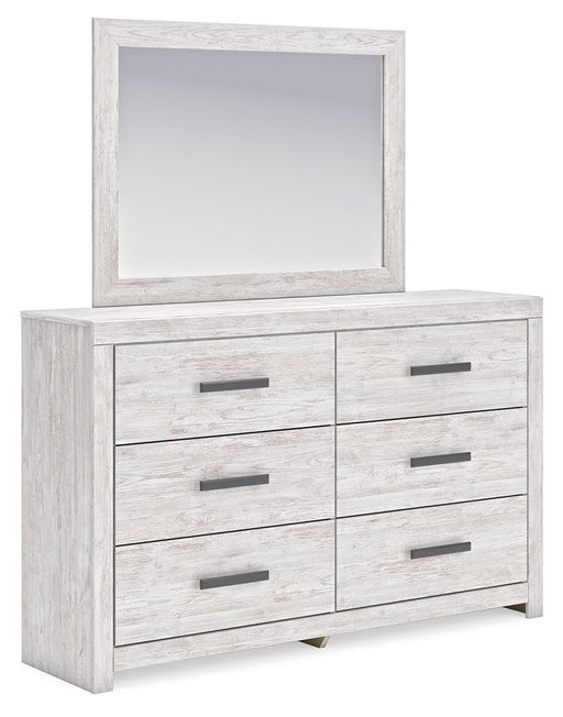 Cayboni - Whitewash - Dresser And Mirror - Tallahassee Discount Furniture (FL)
