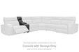 Samperstone - Gray - Console with Storage - Tallahassee Discount Furniture (FL)