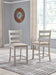 Skempton - Upholstered Barstool (Set of 2) - White - Tallahassee Discount Furniture (FL)