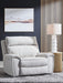 Social Pointe - Pearl / Ash - Power Recliner / Adjustable Headrest - Tallahassee Discount Furniture (FL)