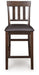 Haddigan - Upholstered Barstool (Set of 2) - Dark Brown - Tallahassee Discount Furniture (FL)