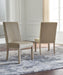 Chrestner - Dining UPH Side Chair (Set of 2) - Gray / Brown - Tallahassee Discount Furniture (FL)