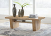 Kristiland - Light Brown - Rectangular Cocktail Table - Tallahassee Discount Furniture (FL)