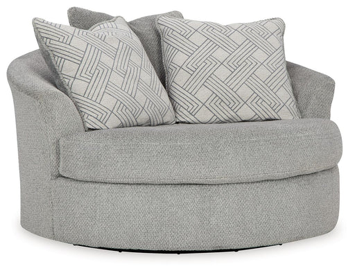 Casselbury - Cement - Oversized Swivel Accent Chair - Tallahassee Discount Furniture (FL)