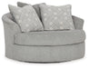 Casselbury - Cement - Oversized Swivel Accent Chair - Tallahassee Discount Furniture (FL)