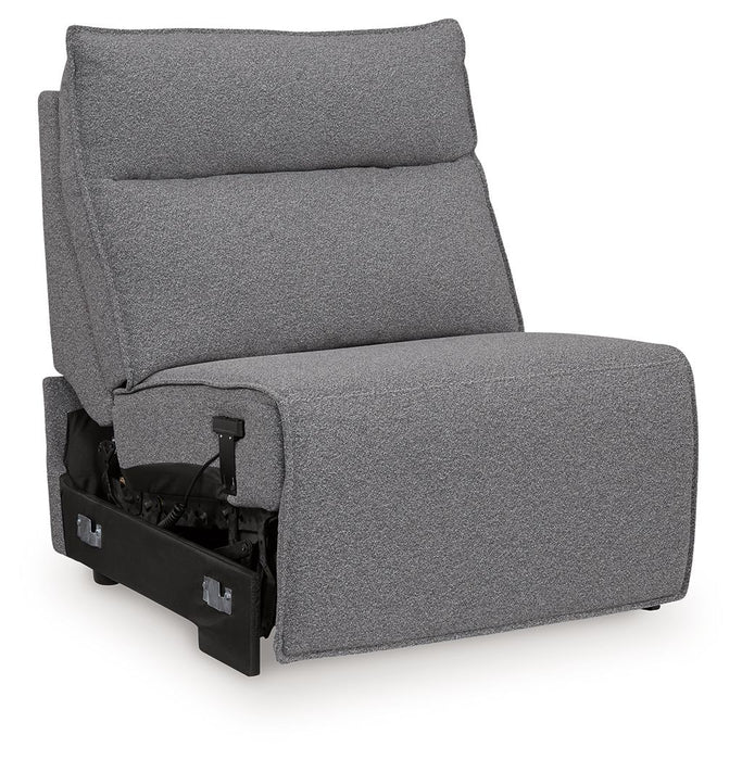 Modmax II - Power Armless Recliner With Adjustable Headrest - Salt And Pepper - Tallahassee Discount Furniture (FL)