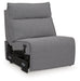 Modmax II - Power Armless Recliner With Adjustable Headrest - Salt And Pepper - Tallahassee Discount Furniture (FL)