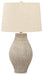 Layal - Paper Table Lamp  - Beige - Tallahassee Discount Furniture (FL)