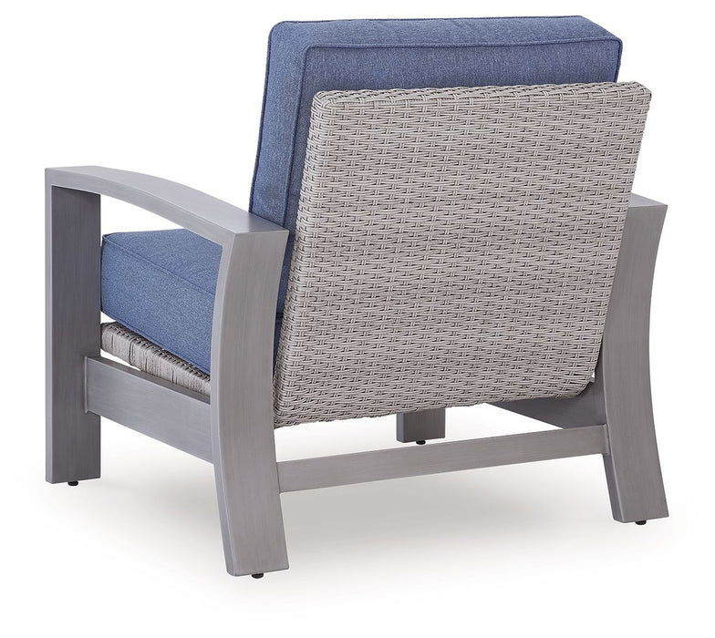 Half Moon Beach - Spring Lounge Chair - Blue / Gray - Tallahassee Discount Furniture (FL)