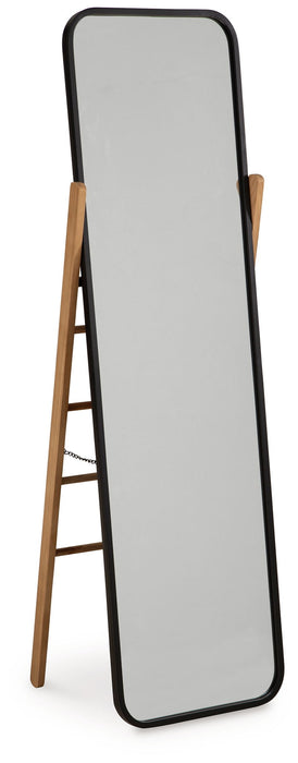 Bronick - Black / Brown - Floor Mirror - Tallahassee Discount Furniture (FL)